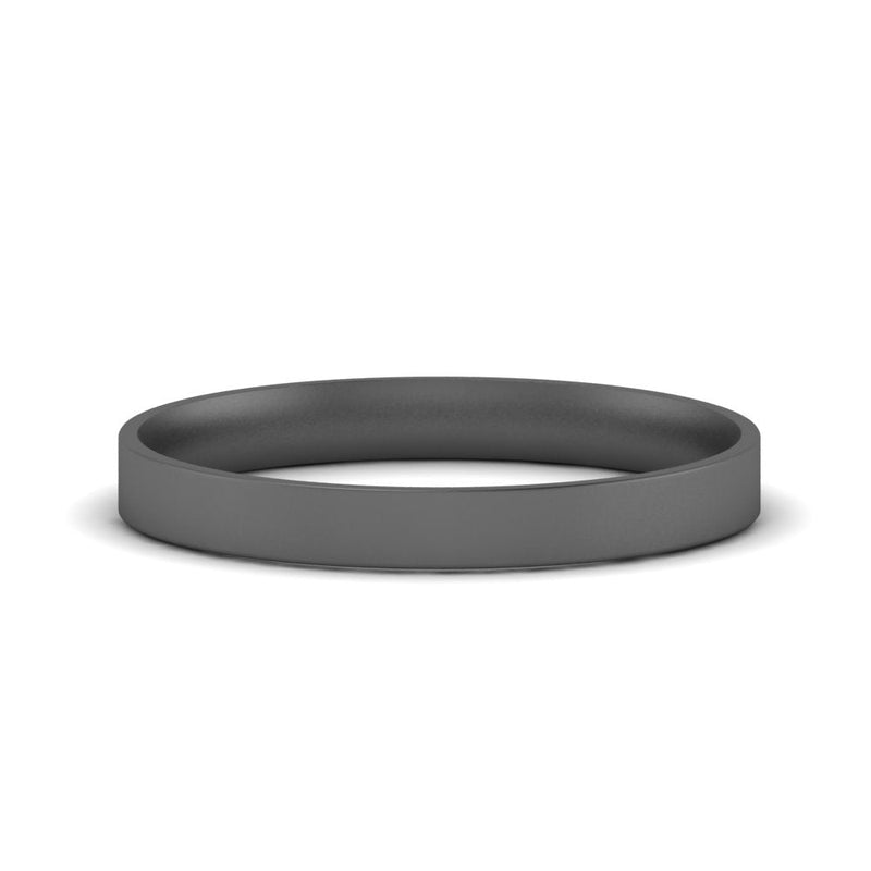 Light Weight Flat 4 mm Mens Wedding Band