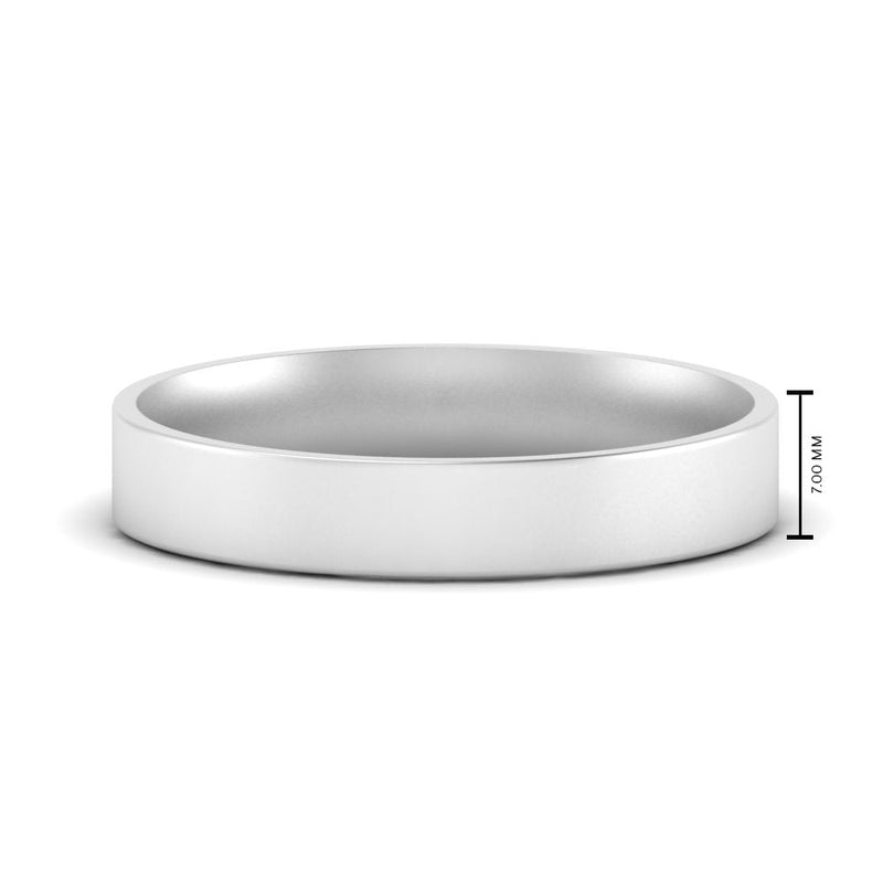 Light Weight Flat 4 mm Mens Wedding Band