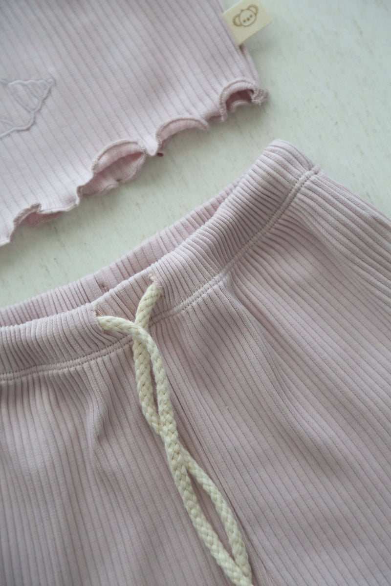 Lilac Crop-Short Set