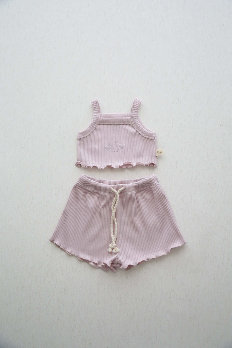 Lilac Crop-Short Set