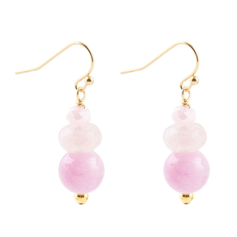 Lilac Jade Drop Earrings