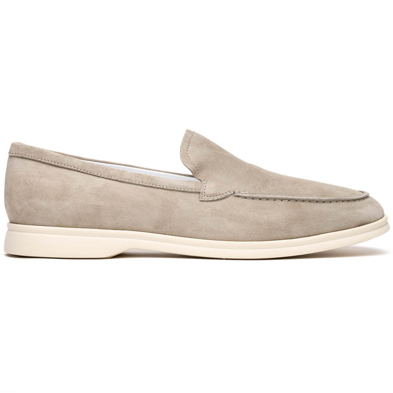 16-621-BON LIVORNO Sueded Italian Goatskin Loafer Bone