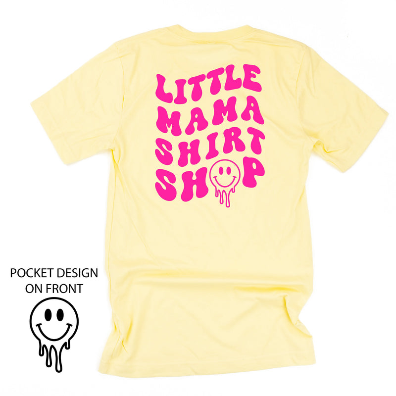 Little Mama Shirt Shop® MELTY Logo w/ Smiley Pocket - Unisex Tee