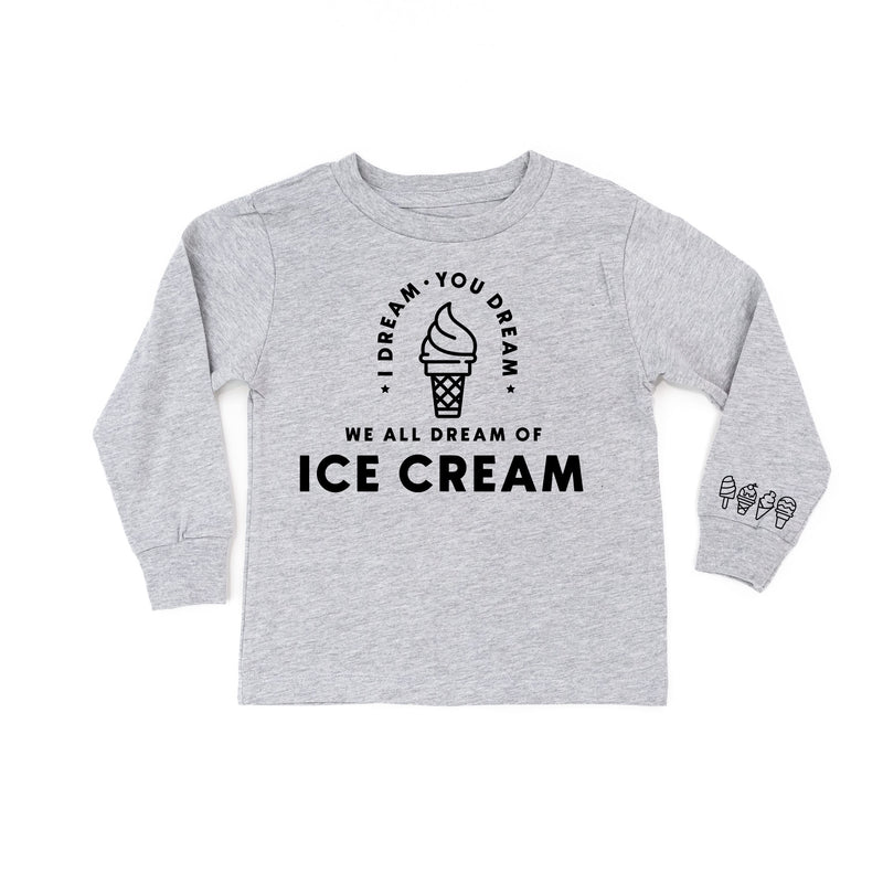 I Dream of Ice Cream - Ice Cream Wrist Detail - Child Long Sleeve Tee