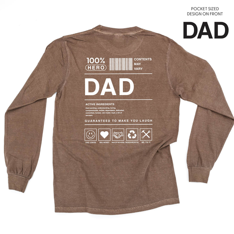 Dad Ingredients - Long Sleeve Comfort Colors Tee