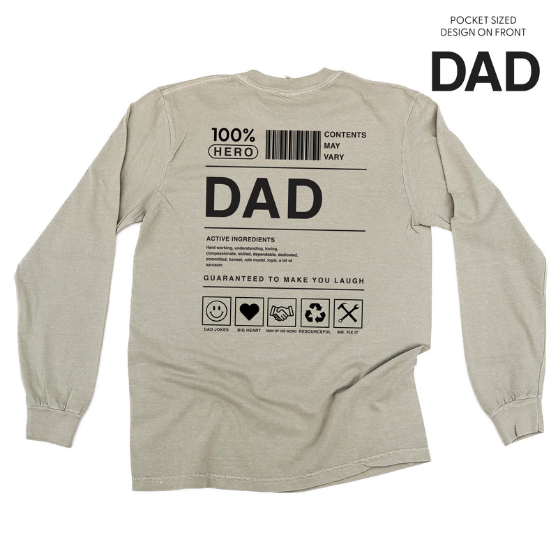 Dad Ingredients - Long Sleeve Comfort Colors Tee