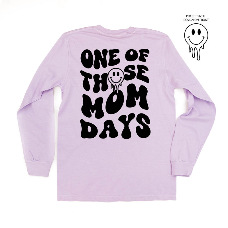 Melting Motherhood - ONE OF THOSE MOM DAYS - (w/ Melty Smiley) - LONG SLEEVE COMFORT COLORS TEE