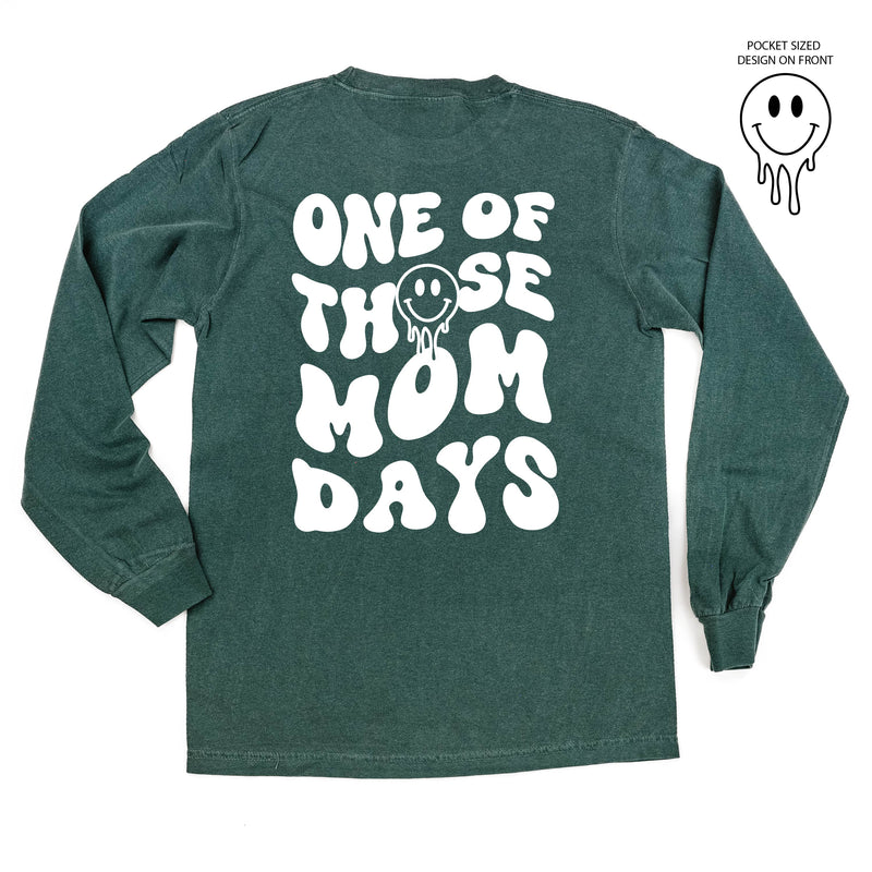 Melting Motherhood - ONE OF THOSE MOM DAYS - (w/ Melty Smiley) - LONG SLEEVE COMFORT COLORS TEE