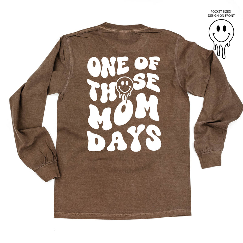 Melting Motherhood - ONE OF THOSE MOM DAYS - (w/ Melty Smiley) - LONG SLEEVE COMFORT COLORS TEE