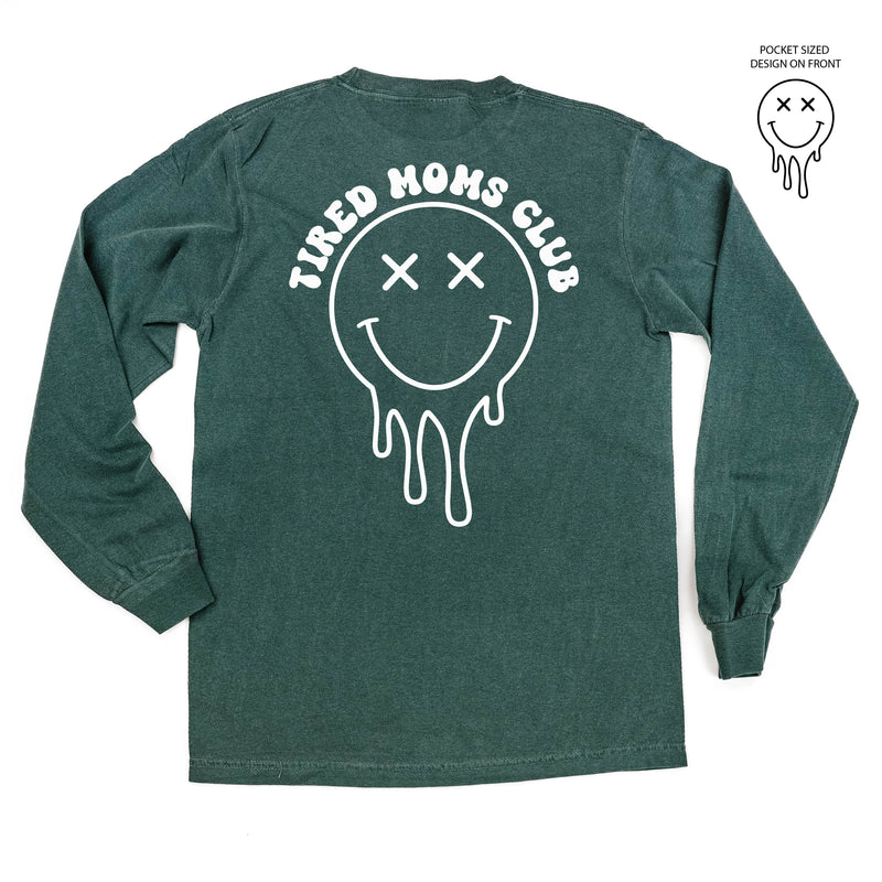 Melting Motherhood - TIRED MOMS CLUB - (w/ Melty X) - LONG SLEEVE COMFORT COLORS TEE