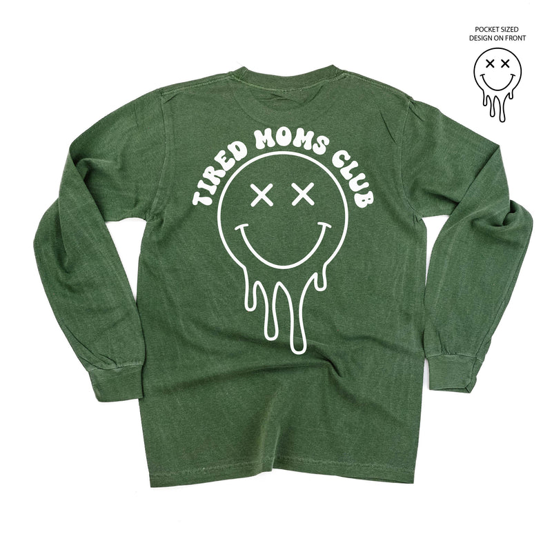 Melting Motherhood - TIRED MOMS CLUB - (w/ Melty X) - LONG SLEEVE COMFORT COLORS TEE