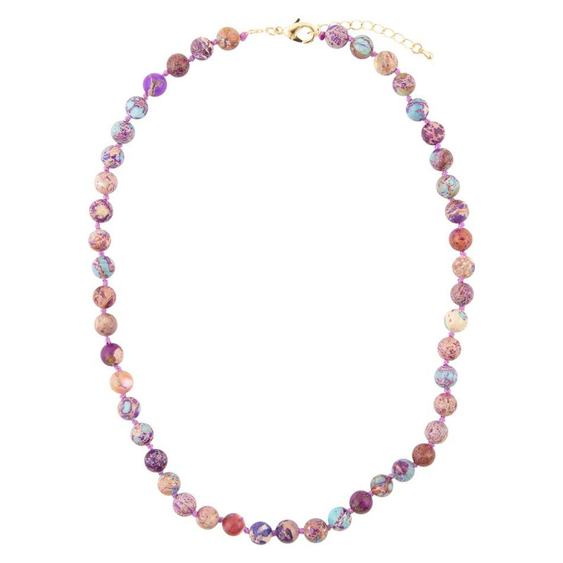 Love Knots Purple Jasper Necklace