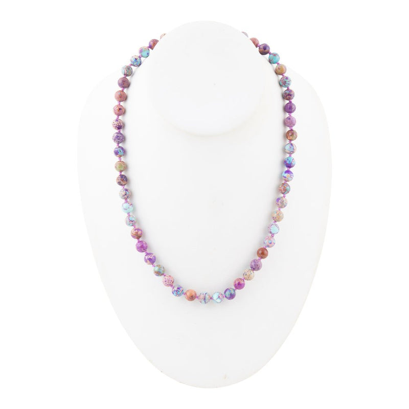 Love Knots Purple Jasper Necklace