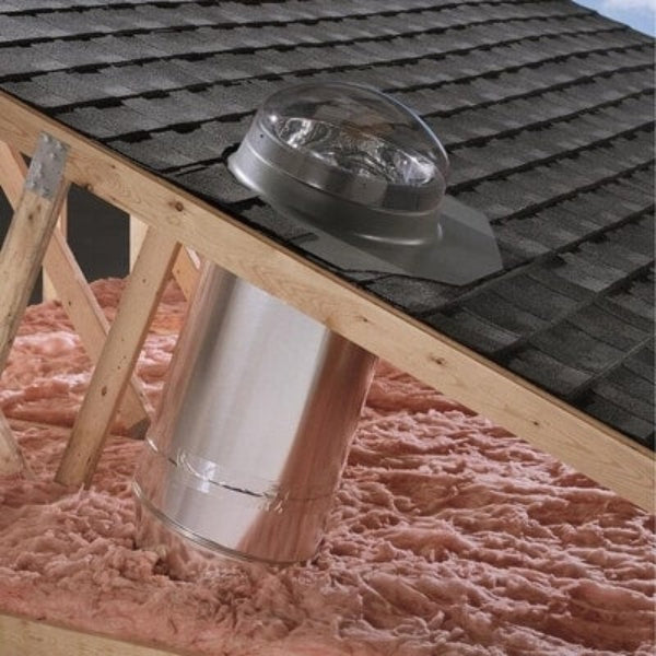 VELUX Low Profile Rigid Sun Tunnel® Skylight, Acrylic Dome, Solar Night Light