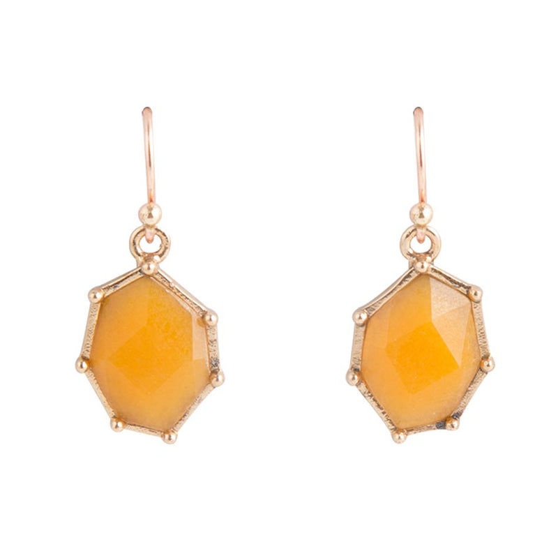 Lucky 7's Earrings - Yellow Quartz