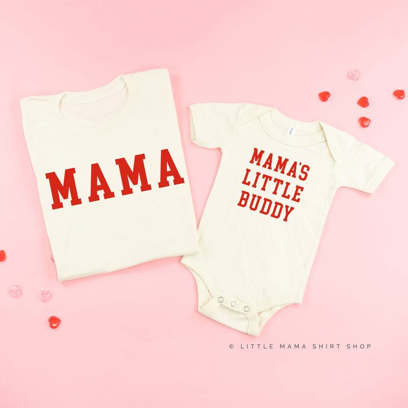 Mama - Varsity / Mama's Little Buddy - Set of 2 Tees