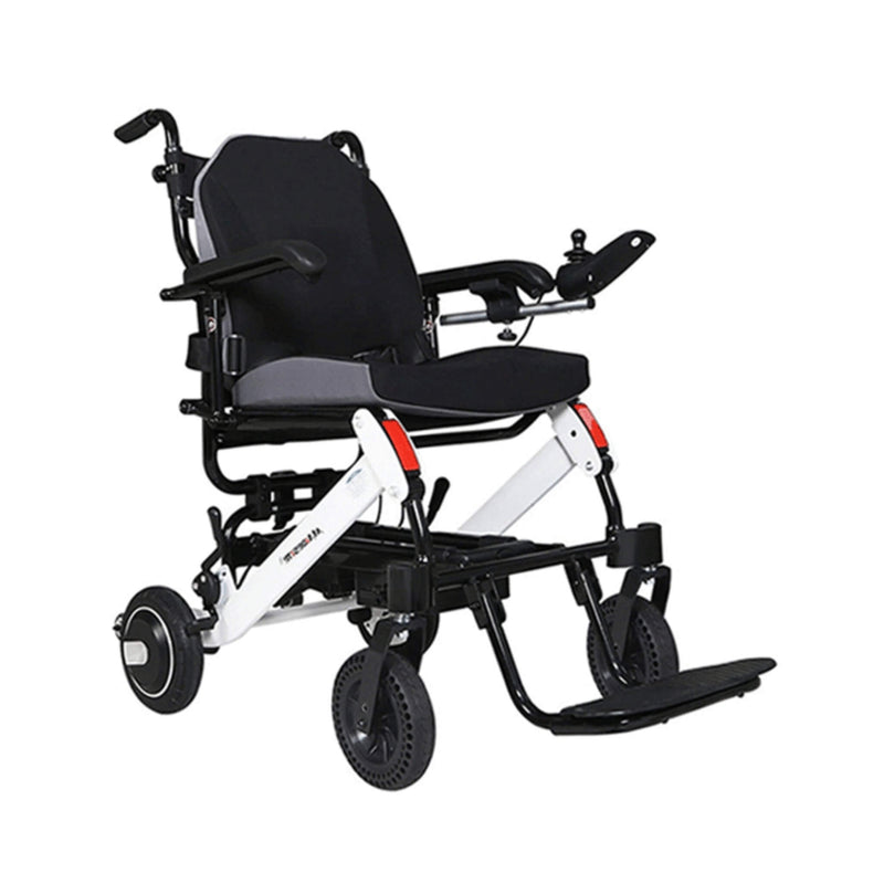 Maidesite 17.5-Inch Wide Seat Lightweight Electric Folding Wheelchair, 500W (SAK33689)