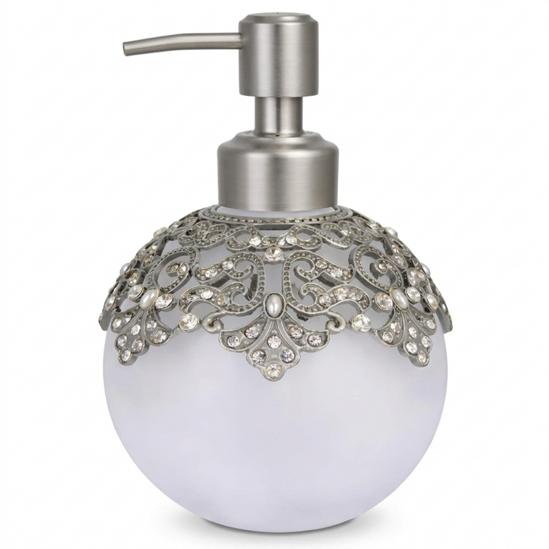 Isolde Essence – Modern Decorative Bathroom Accessory Handmade Soap Dispenser, 12 oz