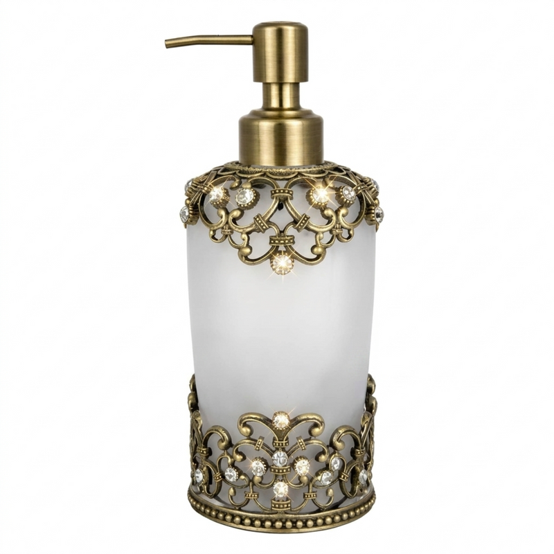 Amara Bliss – Modern Decorative Bathroom Accessory Handmade Soap Dispenser, 9 oz