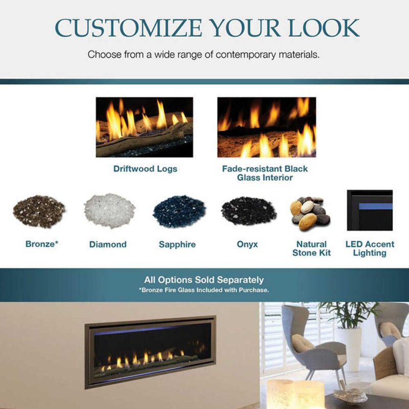 Majestic Jade 42" Direct Vent Fireplace [JADE42IL/IN-B] (SAK15926)