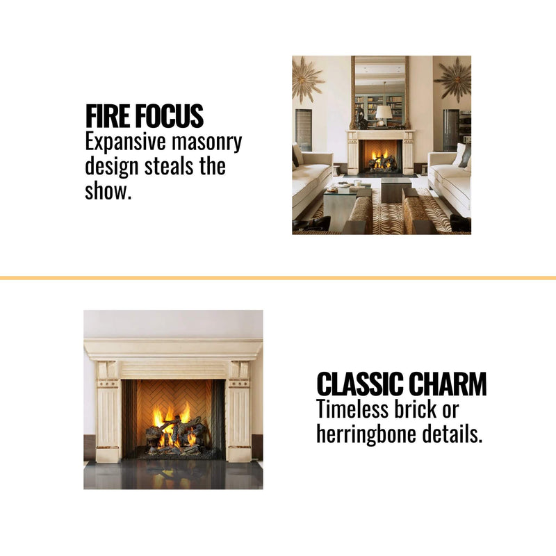 Majestic Ashland 36" Open Wood Burning Fireplace [ASH36] (SAK81529)