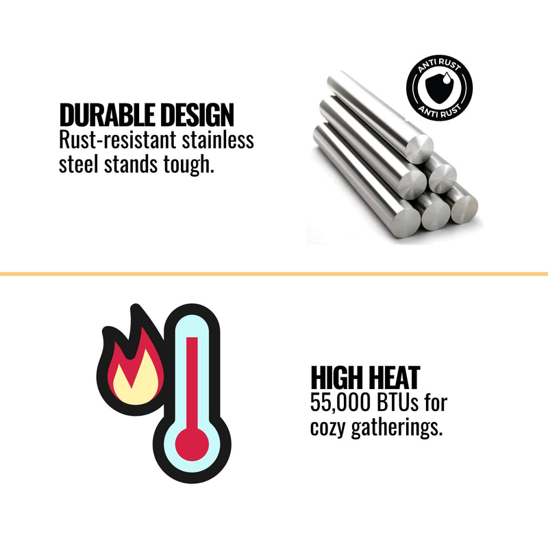 Majestic Courtyard 55K BTU 42" Traditional Outdoor Natural Gas Fireplace (No Refractory) [ODCOUG-42NR] (SAK45318)