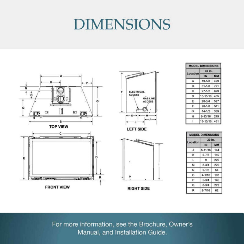 Majestic Jasper 30" Direct Vent Natural Gas Insert [JASPER30IN] (SAK21396)