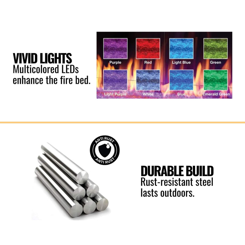 Majestic Lanai 48" Single Sided Linear Outdoor Gas Fireplace [ODLANAIG-48] (SAK95127)