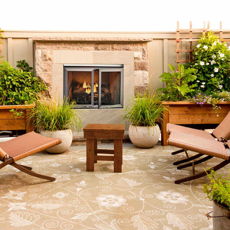 Majestic Vesper 42" Traditional Concrete Refractory Outdoor Gas Fireplace [VOFB42-T] (SAK61435)