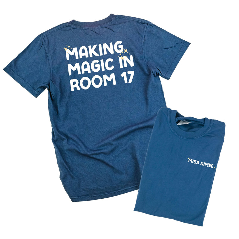 Making Magic in Room (Custom Name & Number) - Comfort Colors Tee