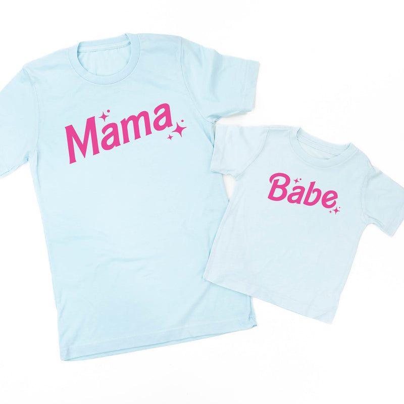 Mama + Babe (Barbie Party) - Set of 2 Tees
