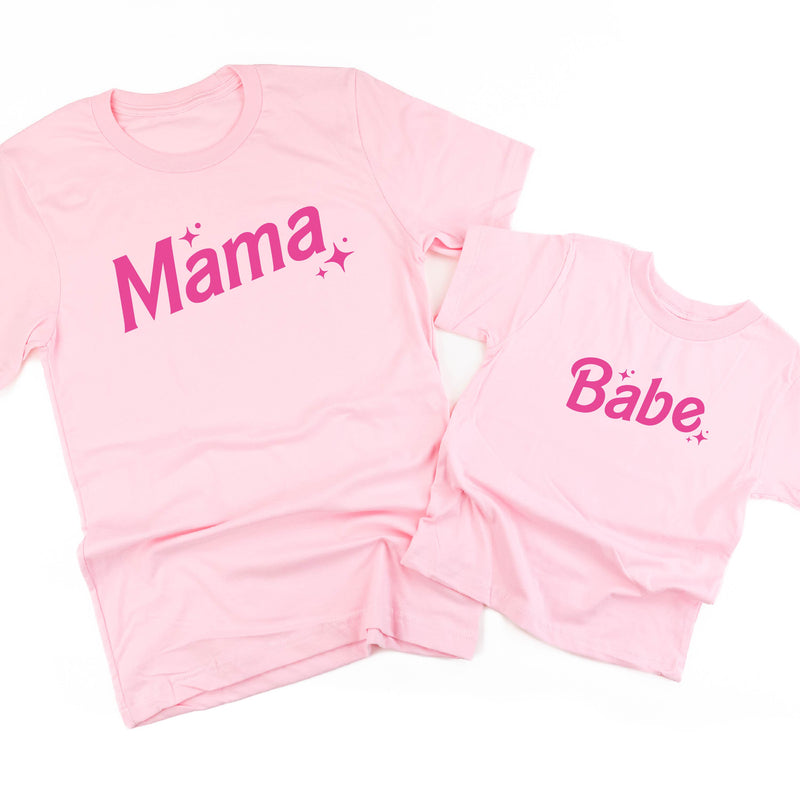 Mama + Babe (Barbie Party) - Set of 2 Tees