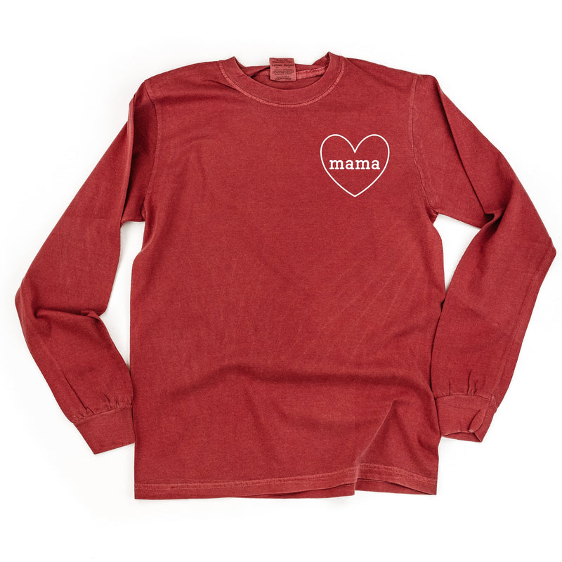 Mama (Heart Around) - LONG SLEEVE Comfort Colors Tee