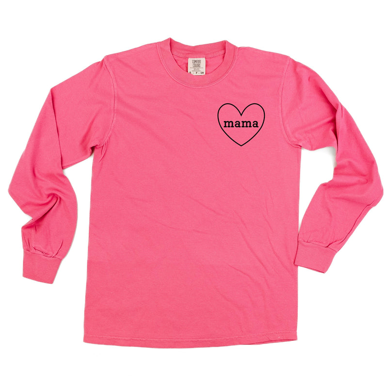 Mama (Heart Around) - LONG SLEEVE Comfort Colors Tee