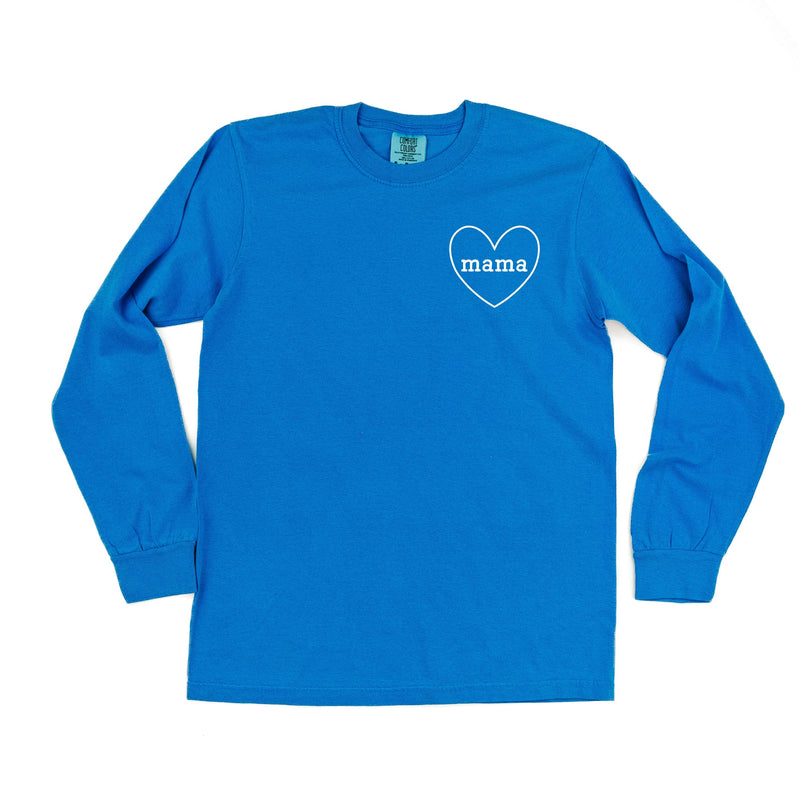 Mama (Heart Around) - LONG SLEEVE Comfort Colors Tee