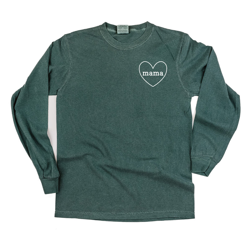 Mama (Heart Around) - LONG SLEEVE Comfort Colors Tee