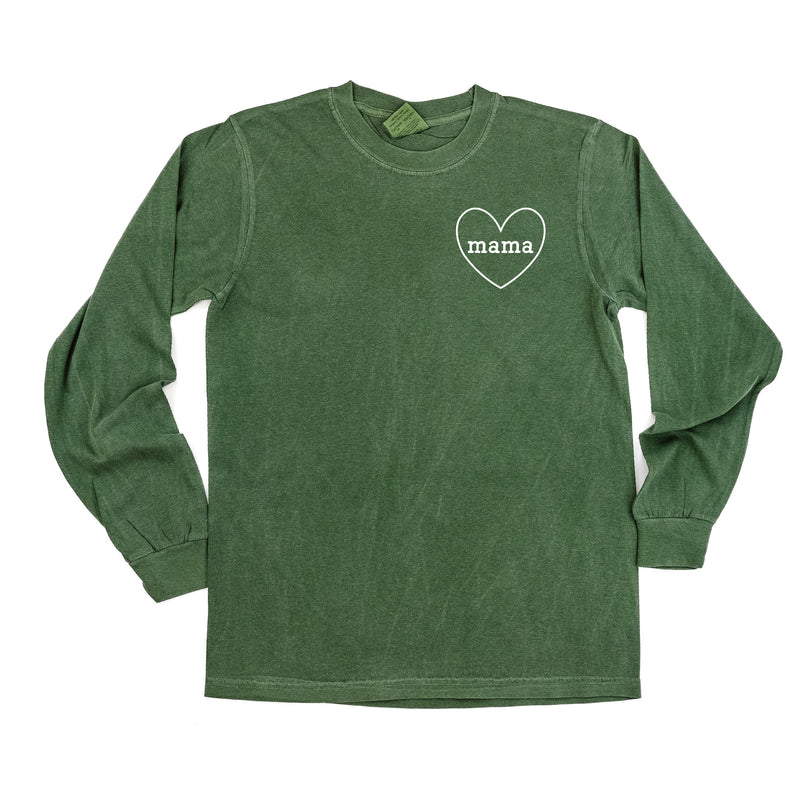 Mama (Heart Around) - LONG SLEEVE Comfort Colors Tee