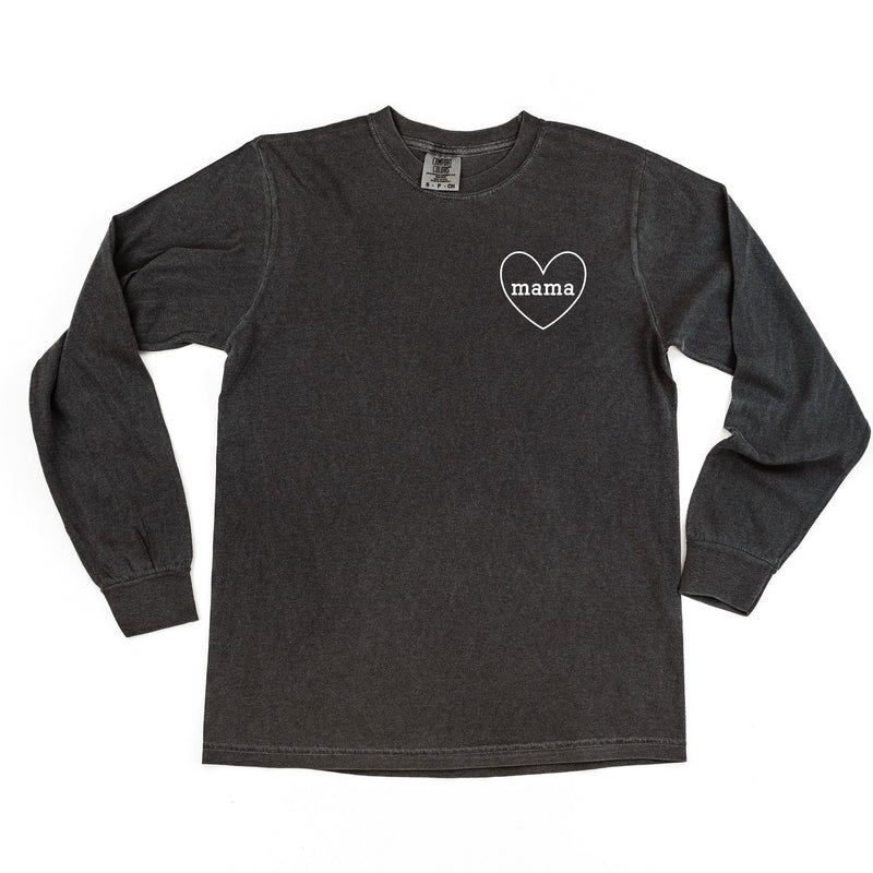 Mama (Heart Around) - LONG SLEEVE Comfort Colors Tee