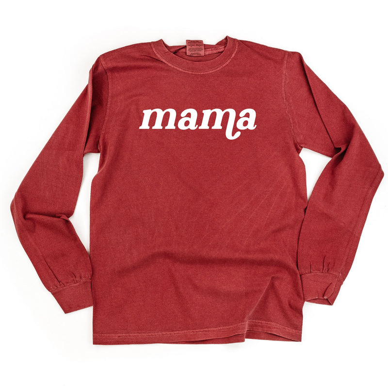 LONG SLEEVE COMFORT COLORS TEE w/ Puff Print MAMA