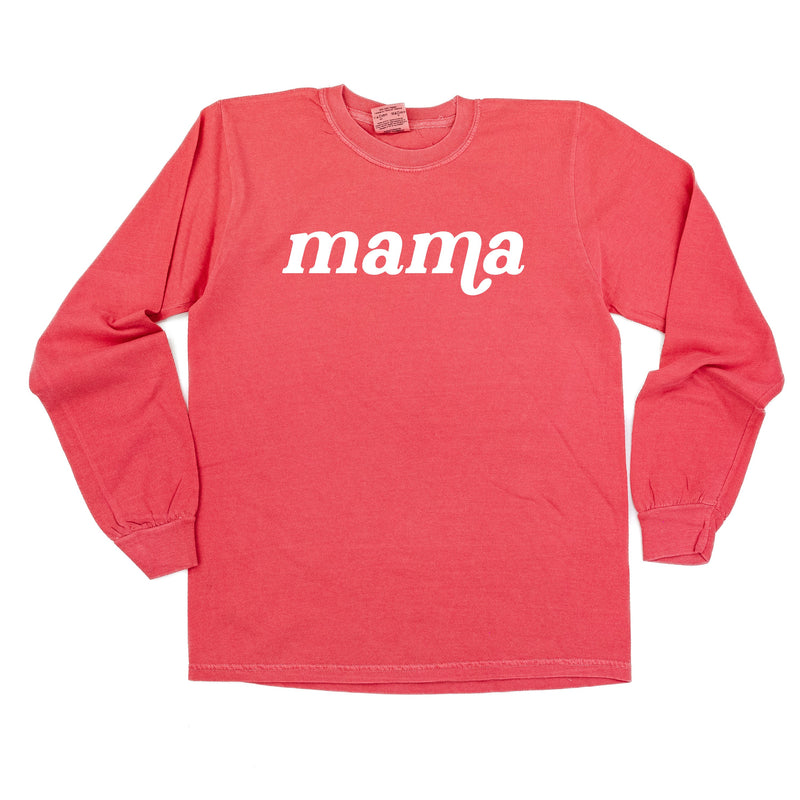 LONG SLEEVE COMFORT COLORS TEE w/ Puff Print MAMA