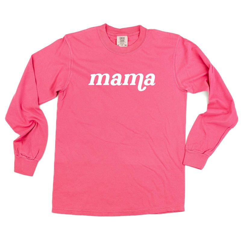 LONG SLEEVE COMFORT COLORS TEE w/ Puff Print MAMA