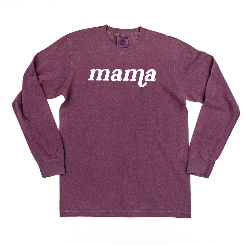 LONG SLEEVE COMFORT COLORS TEE w/ Puff Print MAMA