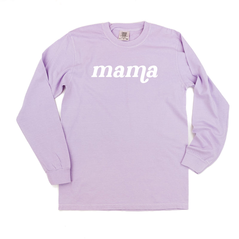 LONG SLEEVE COMFORT COLORS TEE w/ Puff Print MAMA