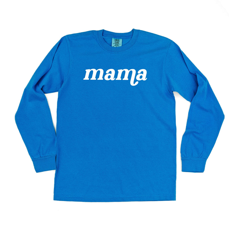 LONG SLEEVE COMFORT COLORS TEE w/ Puff Print MAMA
