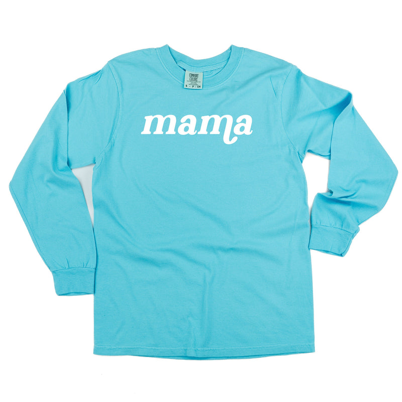 LONG SLEEVE COMFORT COLORS TEE w/ Puff Print MAMA