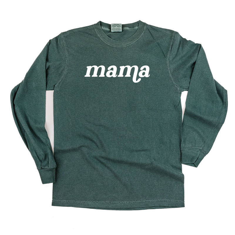 LONG SLEEVE COMFORT COLORS TEE w/ Puff Print MAMA
