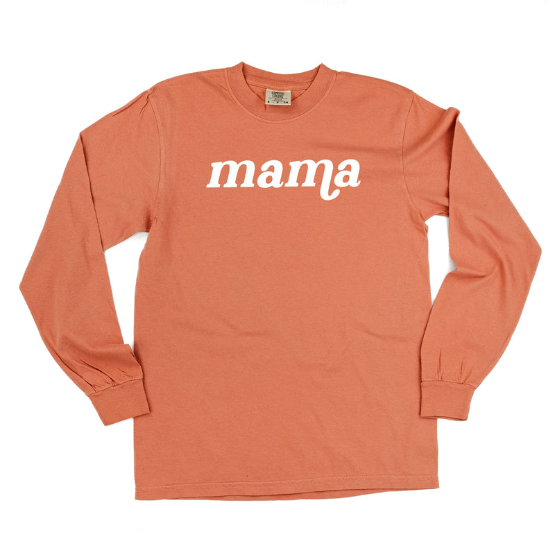 LONG SLEEVE COMFORT COLORS TEE w/ Puff Print MAMA