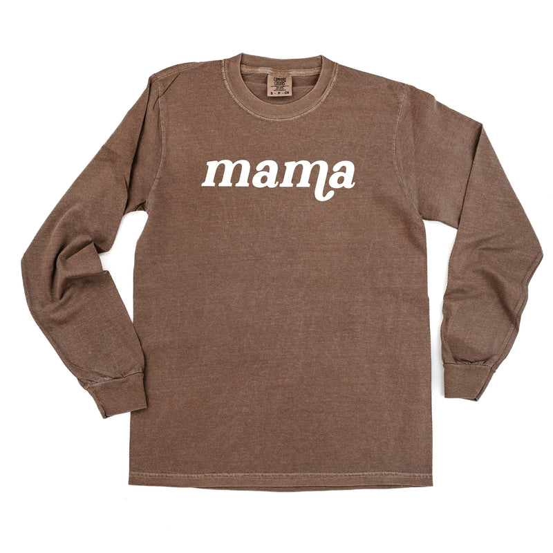LONG SLEEVE COMFORT COLORS TEE w/ Puff Print MAMA