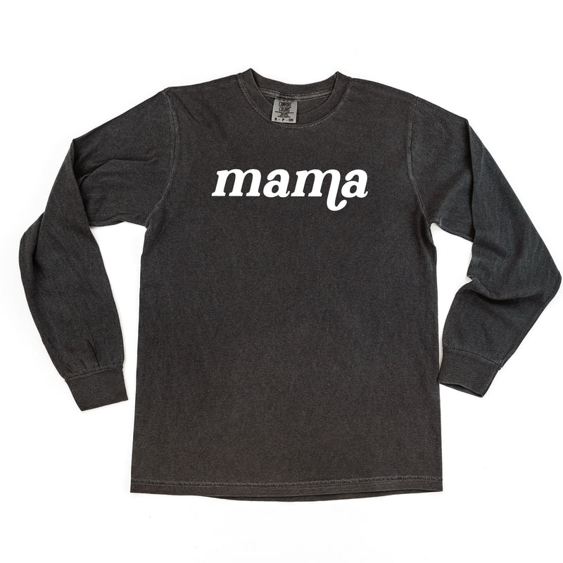 LONG SLEEVE COMFORT COLORS TEE w/ Puff Print MAMA