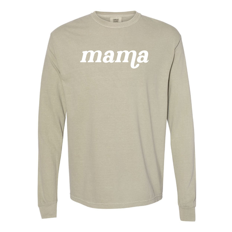 LONG SLEEVE COMFORT COLORS TEE w/ Puff Print MAMA